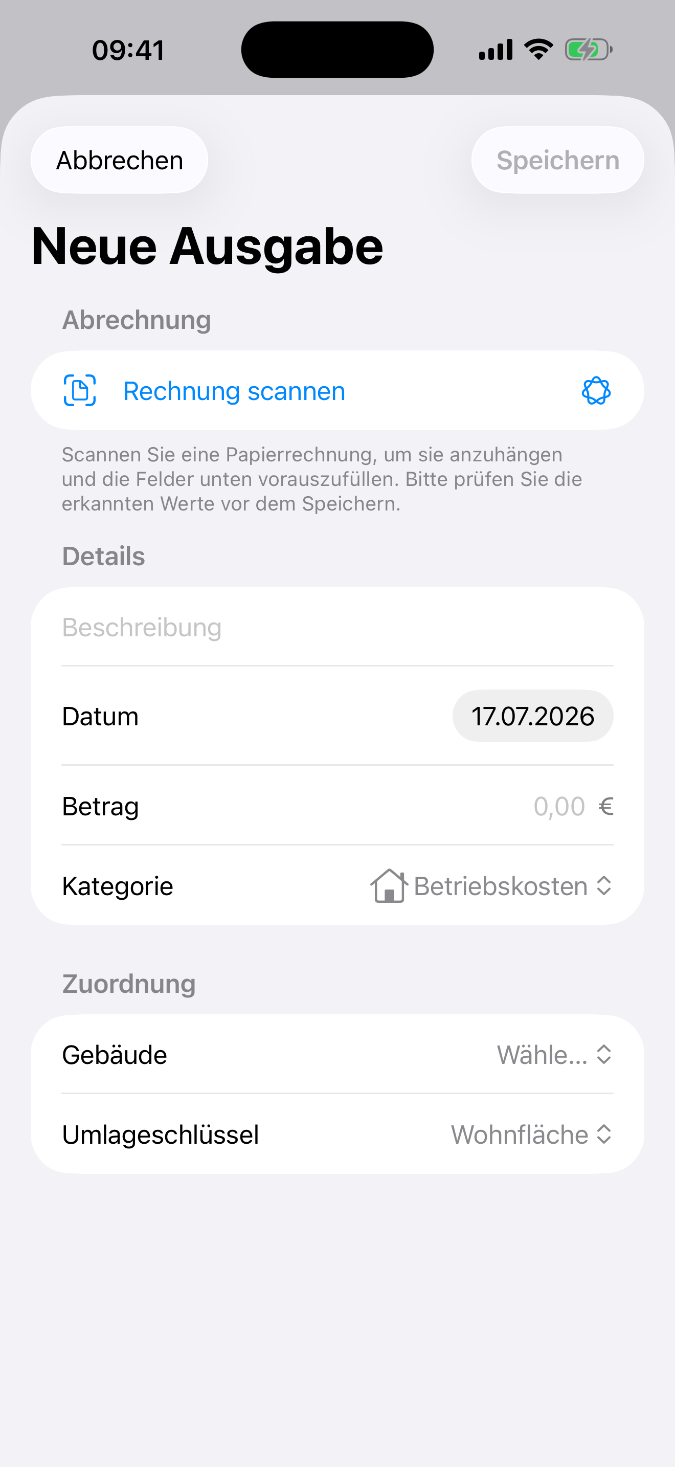 Rechnung scannen mit Apple Intelligence